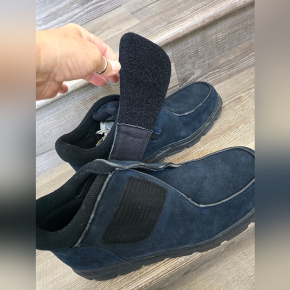 SAO blue suede ankle boots men's 14 - Picture 5 of 9